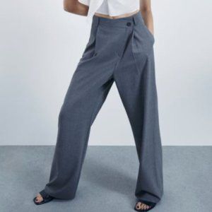 BNWT Zara Crossover Asymmetric Grey Pants